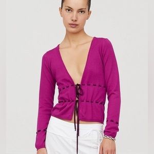 Saks Potts Merino Wool Cardigan